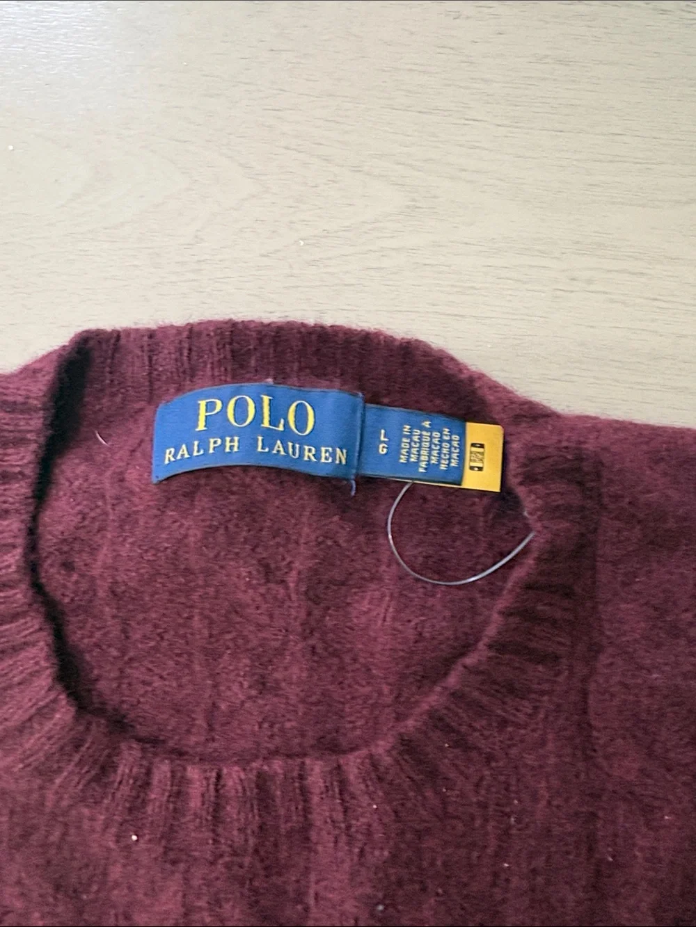 Ralph Lauren Kids Wool/Cashmere Cable-Knit Sweater in Wine